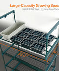 Large-capacity growing space in Space Saving Indoor Greenhouse With Grow Lights Four Tier Mini Grow Tent With Timer Zippered PVC Cabinet.