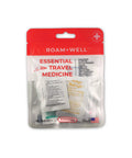 Roam+Well Essential Travel Medicine Kit, 18 tablets, TSA approved, Amazon drugstore brand package