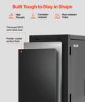 Heavy Duty Metal Wall Cabinet With Locking Doors And Adjustable Shelves, 30W x 12.01D x 30H Inches, Steel Floating Wall Mount Storage