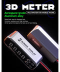 Top Notch Ergonomic Digital Multimeter With Big Bright Screens Auto Shutdown And High Accuracy Voltage Current Capacitance Testing For All Electric Gigs, aluminum body, three-screen display.