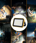 Rechargeable Cordless Work Light With USB Powered Battery, Waterproof LED Flood Light For Outdoor Use in various settings