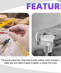 Thumb Screw Set With Knurled Flat Heads, Fully Threaded, 35-Piece Nickel Plated Assortment In 7 M4 Sizes used in DIY projects