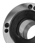 Close-up of Heavy Duty ER50 Collet Chuck With 100Mm Diameter And Seven Holes For Lathe Milling CNC Machine Tool Made From Carbon Steel.
