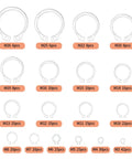 300 Piece Retaining Ring Set With Internal And External Snap Rings In Stainless Steel Circlip Retention Rings 18 Size Assortment