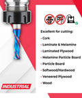 CNC Solid Carbide Mortise Cutter With Spektra Extreme Tool Life Coating and cutting material list