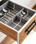 50 Pack Self Stick Push Pull Cabinet Handles Black Adhesive Door Handles For Kitchen Cabinets Drawers Wardrobes And Furniture Instant Stick On ABS Plastic Easy Install Comfortable Grip, on wood drawer