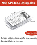 Top Shelf Computer Screws Assortment Kit Featuring 180 Nickel Plated Fasteners in a compact labeled storage box.