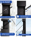 Installation steps for 20 Pack 0.35 Inch Inner Diameter T316 Marine Grade Stainless Steel Angle Beveled Washers With 33 Degree Bevel