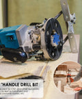 Router with Beast Slab Flattening Router Bit 1/2 Inch Shank 2-1/2 Inch Cutting Diameter 6 Flute Surfacing Bit for woodwork.
