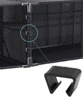 Easy Install Chair Fastener Clips For Outdoor Rattan Furniture Sturdy Heat Resistant Clamps to Stop Movement and Wobble close-up