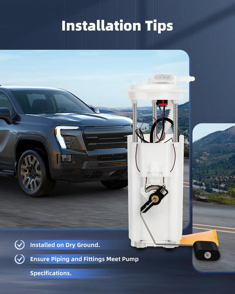 Fuel Pump Replacement E3521M Direct Fit Drop In For Buick Rendezvous And Pontiac Aztek 3.4L V6 2001 To 2004 Easy Install