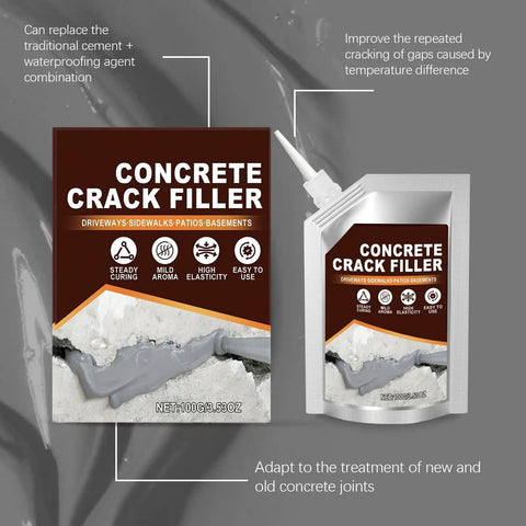 DIY Ready Concrete Crack Repair Sealant Kit For Driveways Patios And Walkways High Elasticity Waterproof Caulk 2 Pack