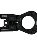 Top view of a black 2-inch jaw from Press Kit Tool Set With Rings And Jaw For Half To Two Inch Carbon Steel Pipe Black Iron Pipe