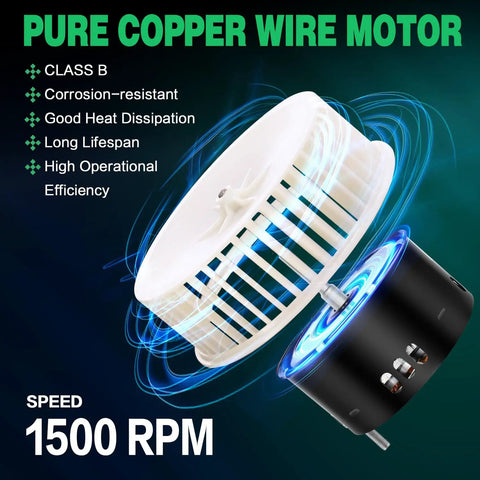 Upgraded 8832NA Blower Motor 100CFM Replacement For 8832N Series Exhaust Fans Pure Copper JA2B099N Quiet Heavy Duty