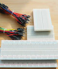All In One Solderless Breadboard Kit With Two 830-Point Boards And Two 400-Point Boards, 130-Piece Flexible Jumper Wires