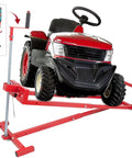 Upgraded Telescopic Lawn Mower Lift Jack For Riding Mowers And Garden Tractors with manual and power tool handles