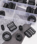 Clip On Ferrite Ring Core Kit With Toroid Core, 32 Pieces In 7 Sizes, EMI RFI Noise Suppressor For HDMI And USB Cables, assorted sizes