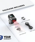 Package contents of 2D Bluetooth Ring Barcode Scanner With Screen For Left Or Right Hand Wearable QR Code Reader With 1 Inch Color Display