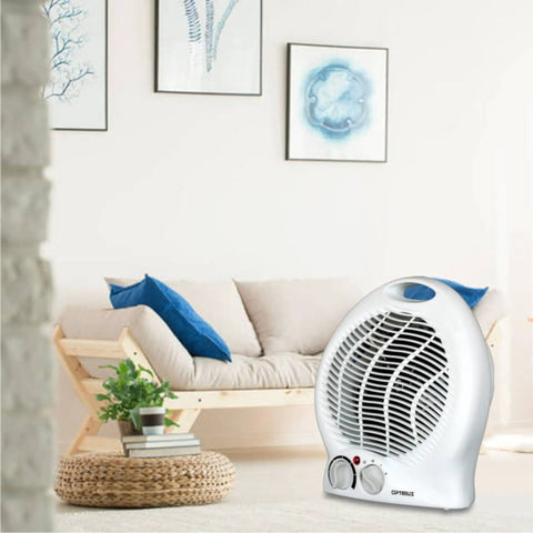 Portable 2 Speed Space Heater With Thermostat And Safety Cutoff 750 And 1500 Watt Heat Fan Only And Four Position Switch in room