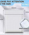 Extra Large 12 By 16 Inch Bubble Mailers Pack Of 10 Self Adhesive Cushioned Padded Envelopes Waterproof Shipping Bags