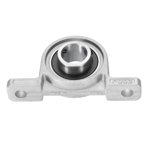Front view of Six Pack Pillow Block Bearing Kit 15mm Bore Self Aligning Mounts With Zinc Alloy Inner Bearings And Cast Iron Housings