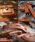 Kickass Hella Tough Industrial Grade Manual Arbor Press With Accurate Scale Plate And Quick Change Chuck For Auto Shop Woodcraft Leather Marking And Riveting Jobs with leather bag, belt, and knapsack.
