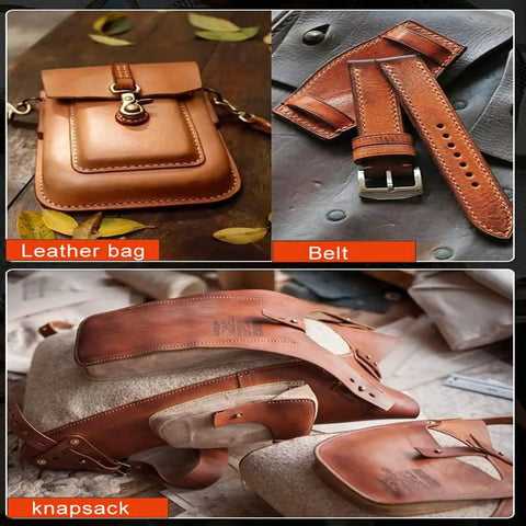 Kickass Hella Tough Industrial Grade Manual Arbor Press With Accurate Scale Plate And Quick Change Chuck For Auto Shop Woodcraft Leather Marking And Riveting Jobs with leather bag, belt, and knapsack.