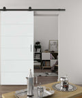 Vintage Kate Sliding Barn Door Hardware Kit For One Door, 8 Foot Track With 2 X 1220mm Rails installed in interior room