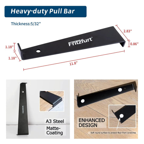 Heavy-duty pull bar from 65 Piece All In One Flooring Tools Kit For Laminate, Vinyl Plank And Hardwood Installations