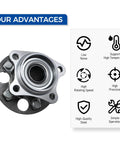 Close-up of Rear Wheel Bearing And Hub Assembly 512284 Non ABS 5 Lug Rear Hub For Toyota Highlander, showing advantages.