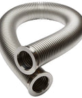 KF50 Stainless Steel Corrugated Bellows Tube Adapter for Vacuum Pipe Fittings, 304 Grade, 1000mm Length