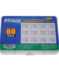 12 Value Slow Blow Glass Fuses Kit With 60 Pieces In Clear Plastic Storage Box 5x20mm 250V Assortment From 0.5A To 10A