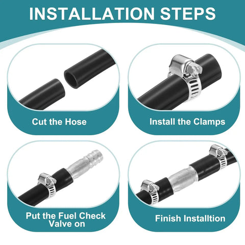 Installation steps for Two Pack One And One Eighth Inch Hose Barb Equal Pipe Fittings Made From 304 Stainless Steel Adapters