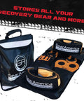 Beefed Up Off Road Recovery Kit 9 Ton With Tow Strap Snatch Block Tree Saver D Ring Shackles Winch Bag and Gloves for 4X4s