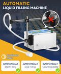 Automatic Liquid Filling Machine Makes Bottling A Cinch With One Touch Digital Control, stainless steel pump for 1-118 oz liquids.
