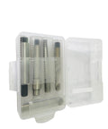 Three Eighths Twenty Four Thread Repair Kit with two insert lengths half inch and three quarter inch stainless steel inserts in case