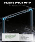 Rock This Dual Motor Standing Desk Frame For 44 To 90 Inch Desktops, Holds Up To 264 Lbs With Solid Stability And Smooth Height Adjust Between 28 And 47 Inches For Ultimate Comfort Today. Dual motor design enhances stability.