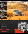 Front Wheel Bearing And Hub Assembly With 6 Lug For Toyota Tacoma 2005 To 2023 4Runner 2003 To 2023 FJ Cruiser 2007 To 2014