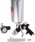 HVLP Gravity Feed Spray Gun With 33 Oz Cup, Non Drip Cup Design, Adjustable Air Flow, Built In Regulator, 2.7 Lb Tool and Accessories