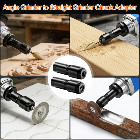 Two Pack Angle Grinder To Die Grinder Adapter Set Turns Your Grinder Into A Die Grinder With Five Eighths Eleven Thread