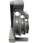 Rock Solid Heavy Duty Triple Head Tube Bender built for no sweat 180 degree copper and steel air conditioning line bending detail view.