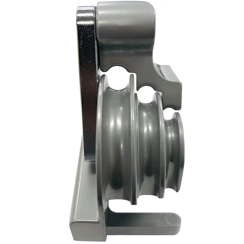 Rock Solid Heavy Duty Triple Head Tube Bender built for no sweat 180 degree copper and steel air conditioning line bending detail view.