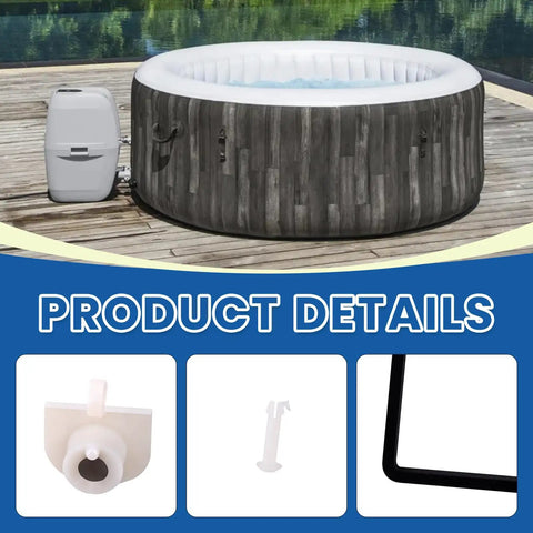 Water Flow Sensor Repair Kit With Pin For Coleman Lay Z Spa Tub Fix E02 Error Includes Replacement Magnetic Paddle Seal And Nylon Retaining Pin For Easy DIY Spa Maintenance, paddle seal and pin