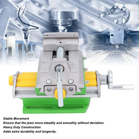 Ycauty Cross Slide Drill Vice Xy Multifunctional Compound Vise For Table Milling Machines with stable movement and heavy duty construction.