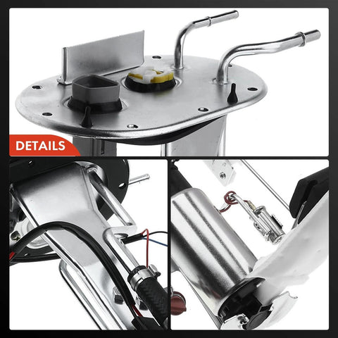Close-up of Electric Fuel Pump Assembly With Sending Unit For Toyota Tacoma 2002 2003 2004 Gas Engines 2.4L 2.7L 3.4L Replacement 232200C010 Ride Ready Fuel Pump Module Fits 4WD AWD RWD
