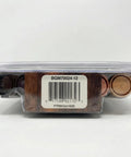 Side view of 12 Piece Wood Repair Kit With Markers And Wax Crayons For Quick Fix Up Of Scratches And Stains, packaged in plastic.