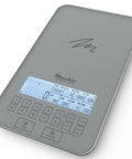 All In One Food Scale With Built In Nutrition Calculator For Easy Meal Prep And Real Weight Loss, 11 Lb Capacity on gray surface