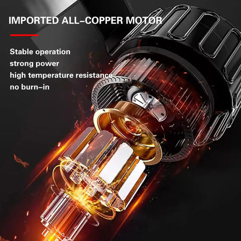 Heavy Duty Battery Operated Hydraulic Ratchet Cable Cutter For Copper And Aluminum Wire motor design showing imported all-copper components.