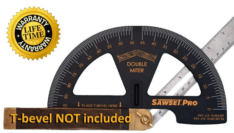 No Math No Guesswork Miter Saw Protractor With Large Scales For Quick Accurate Crown And Miter Cuts Hand Powered Precision Tool