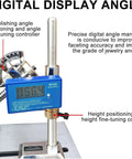 Digital angle display for Badass Jade And Gemstone Water Grinder, precision tuning for rock polishing at various angles.